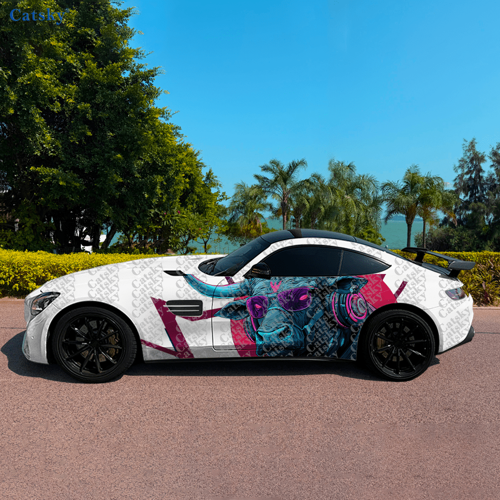 Tech Accessories To Gift - 2 Pezzi Adesivi per Auto Cyberpunk