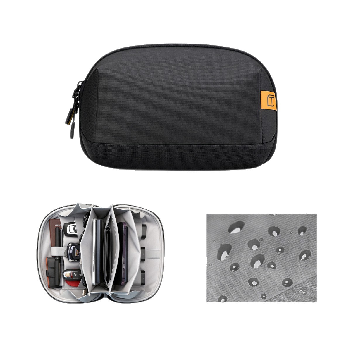 Tech Accessories Organizer Pouch - Borsa per Accessori Tecnologici Impermeabile, Piccola
