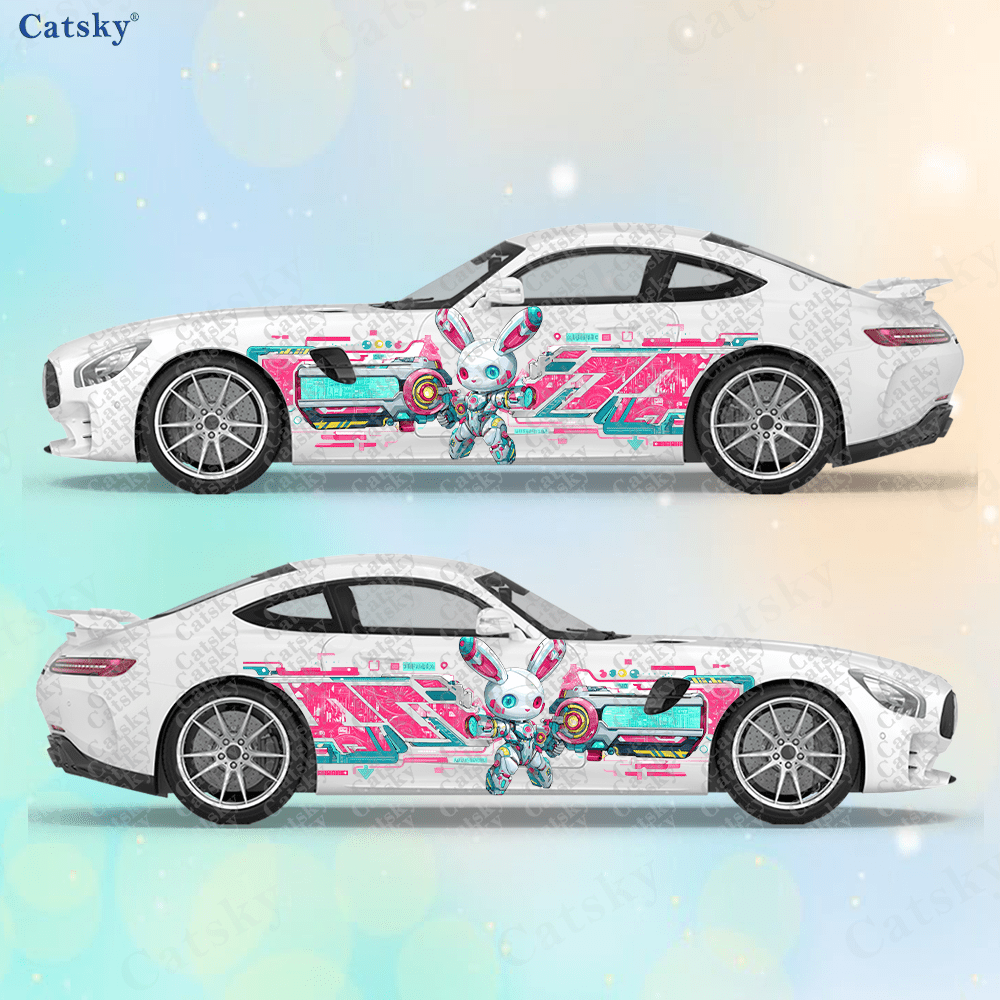 Tech Accessories To Gift - 2 Pezzi Adesivi Laterali per Auto