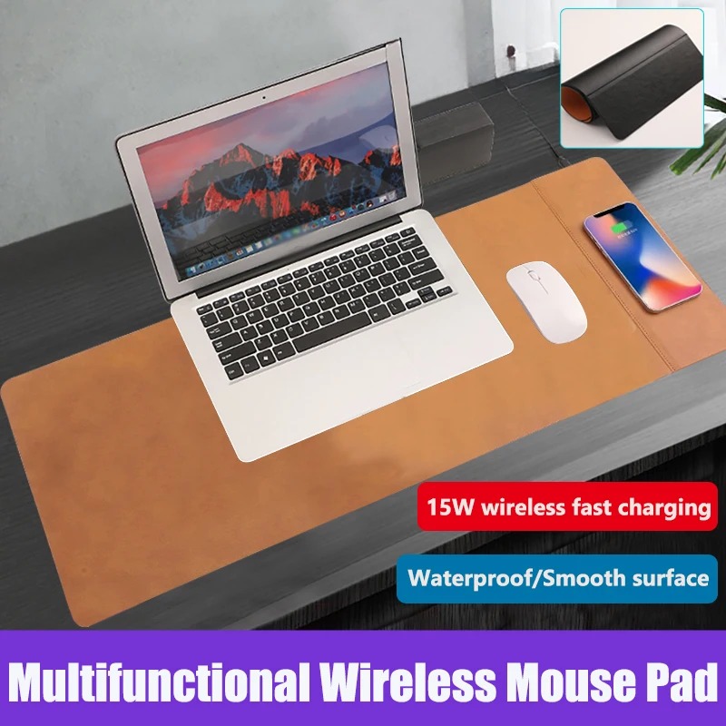 Mouse Charging Pad - Tappetino Mouse in PU con Ricarica