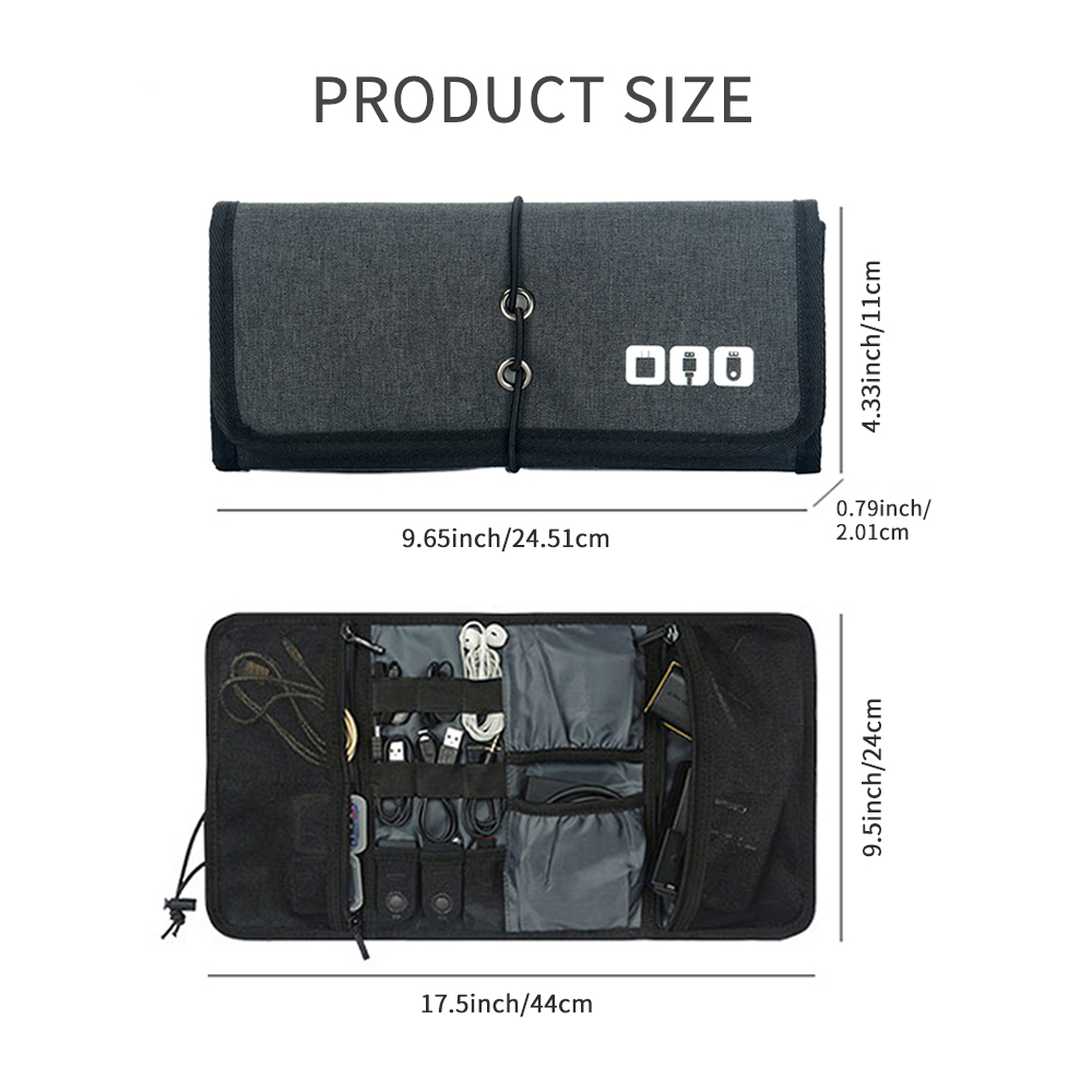 Tech Accessories Organizer Pouch - Organizzatore di Cavi per Casa |