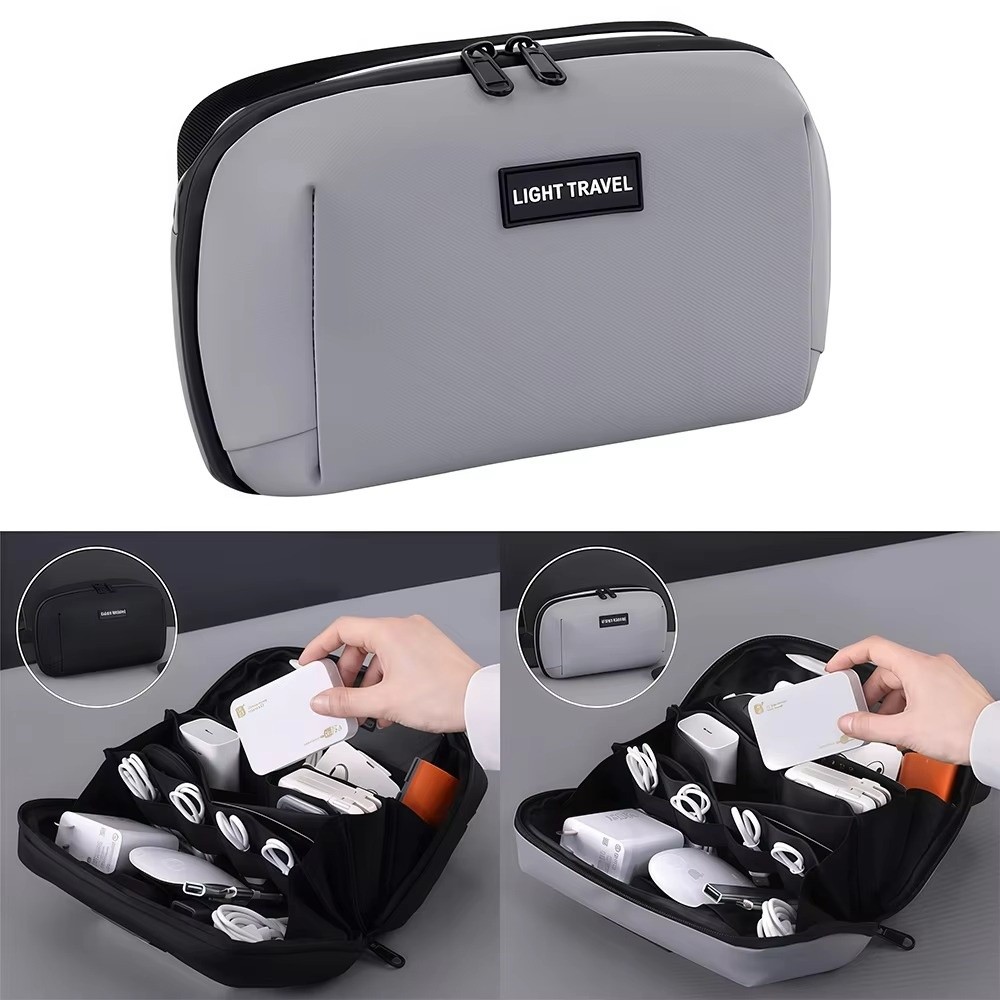 Tech Accessories Travel Organizer Pouch - Borsa Portatile per Cavi Dati, Custodia