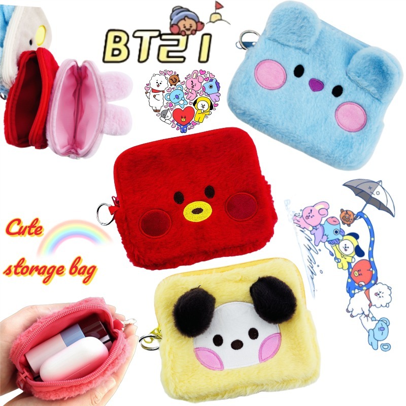 Useful Tech Accessories - Borsa cosmetica bidimensionale BT21 Koya Tata