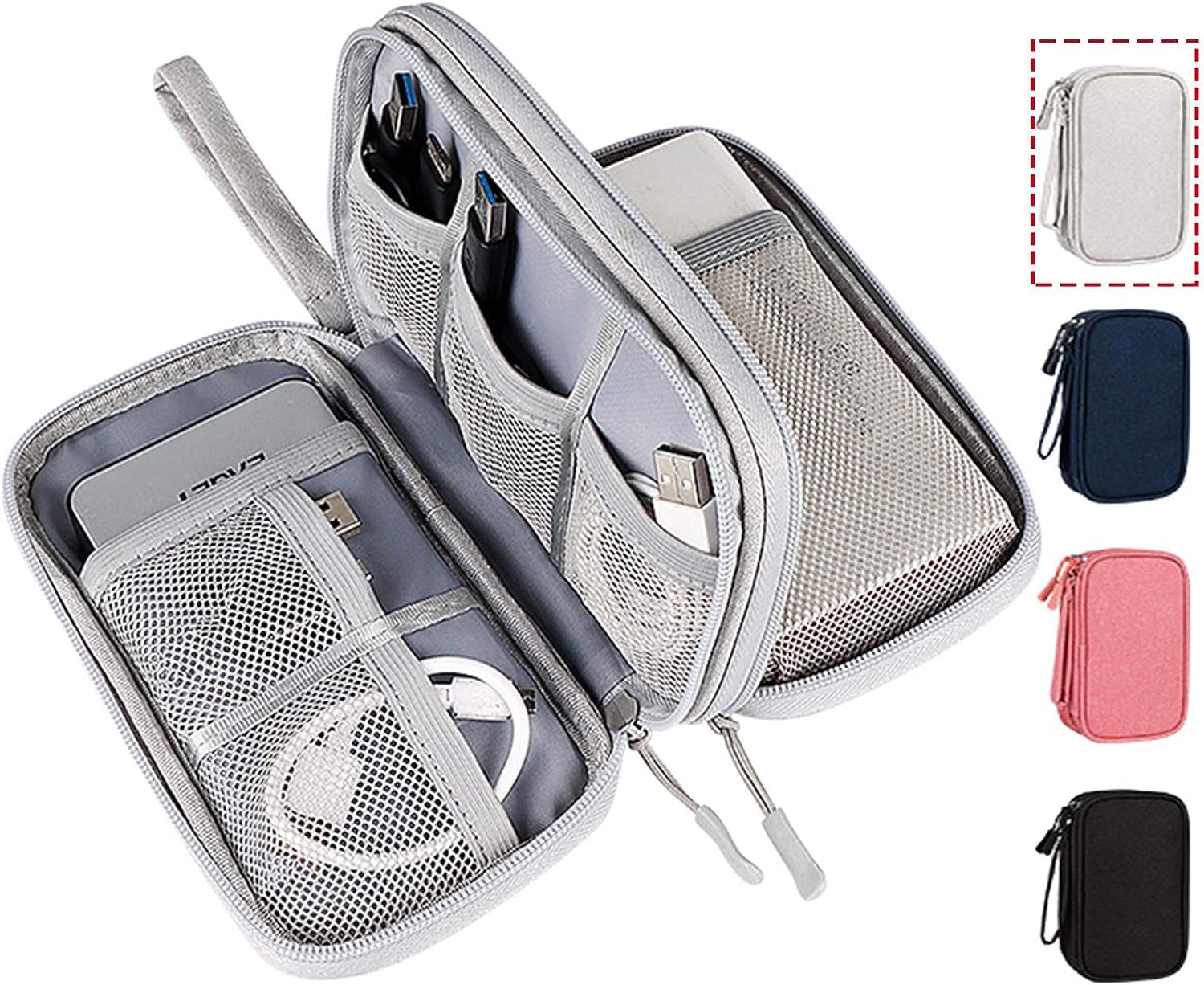 Travel Cable Organizer - Borsa per organizer da viaggio Custodia