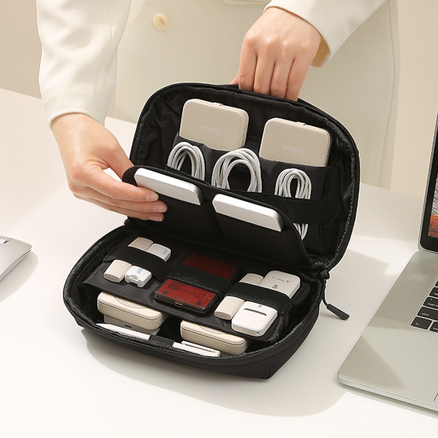 Tech Accessories Travel Organizer Pouch - Organizer Portatile da Viaggio per Cavi,