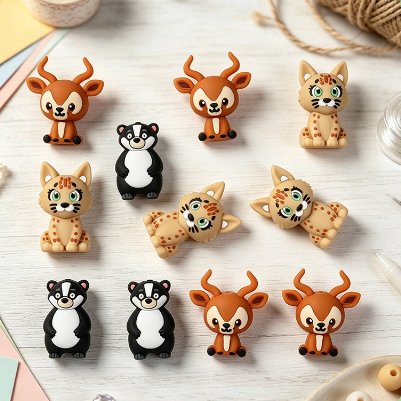 Unique Tech Accessories - 20 Pezzi Nuove Perline in Silicone