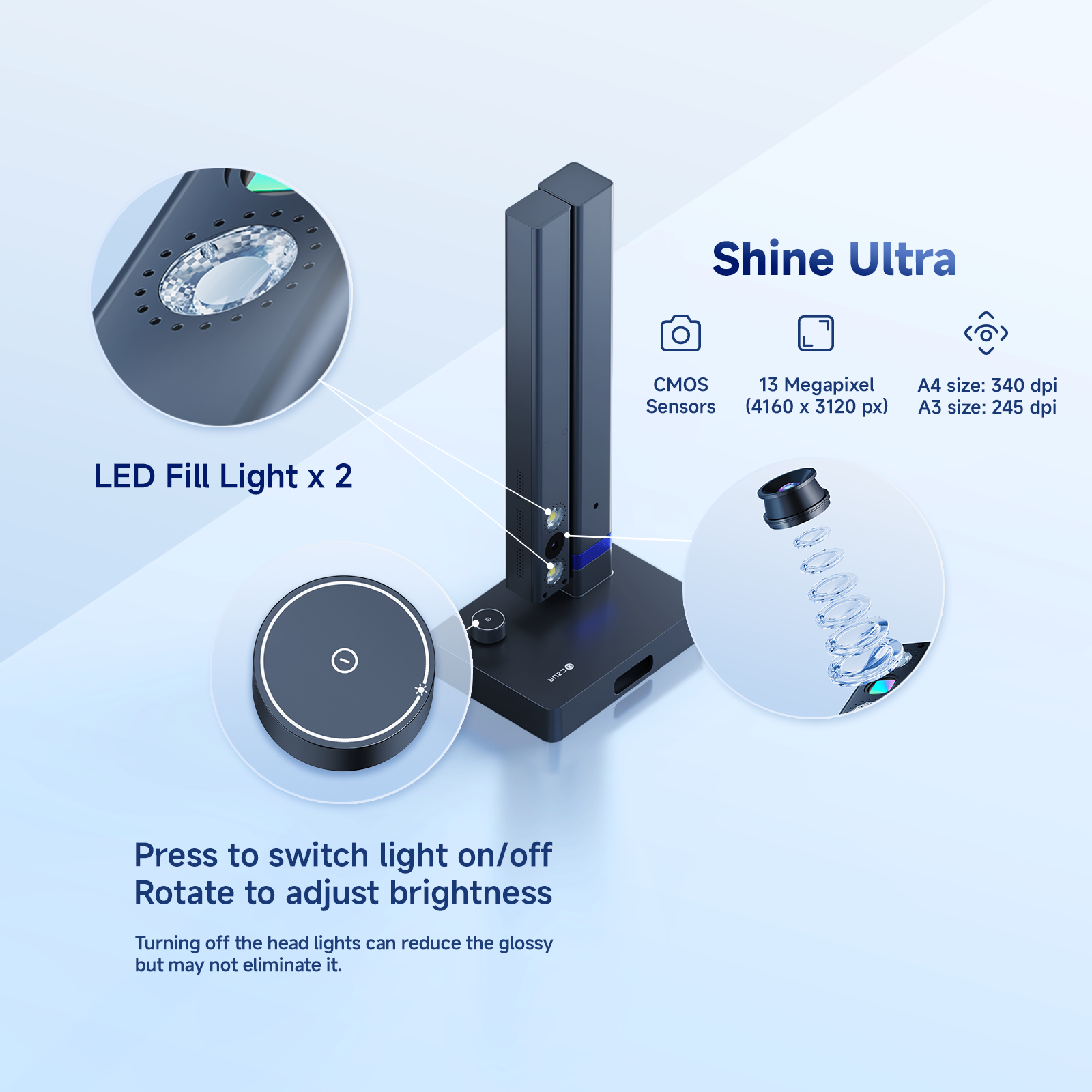 CZUR Shine Scanner per libri u - Document Scanner Portable recensione e prezzo