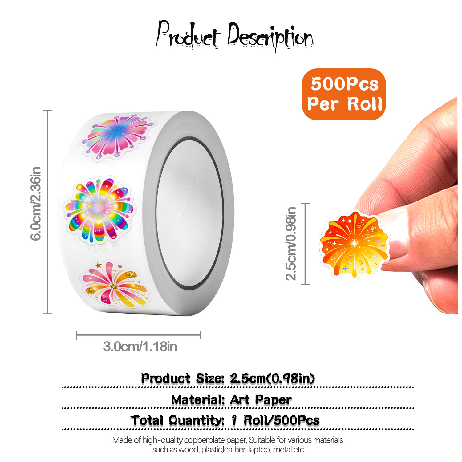 500 Pezzi Adesivi a Tema Fuoch - Tech Accessories To Gift recensione e prezzo