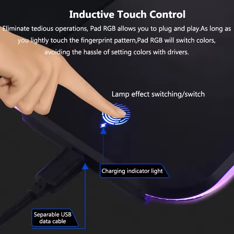 Tappetino per mouse RGB con ca - Mouse Charging Pad recensione e prezzo