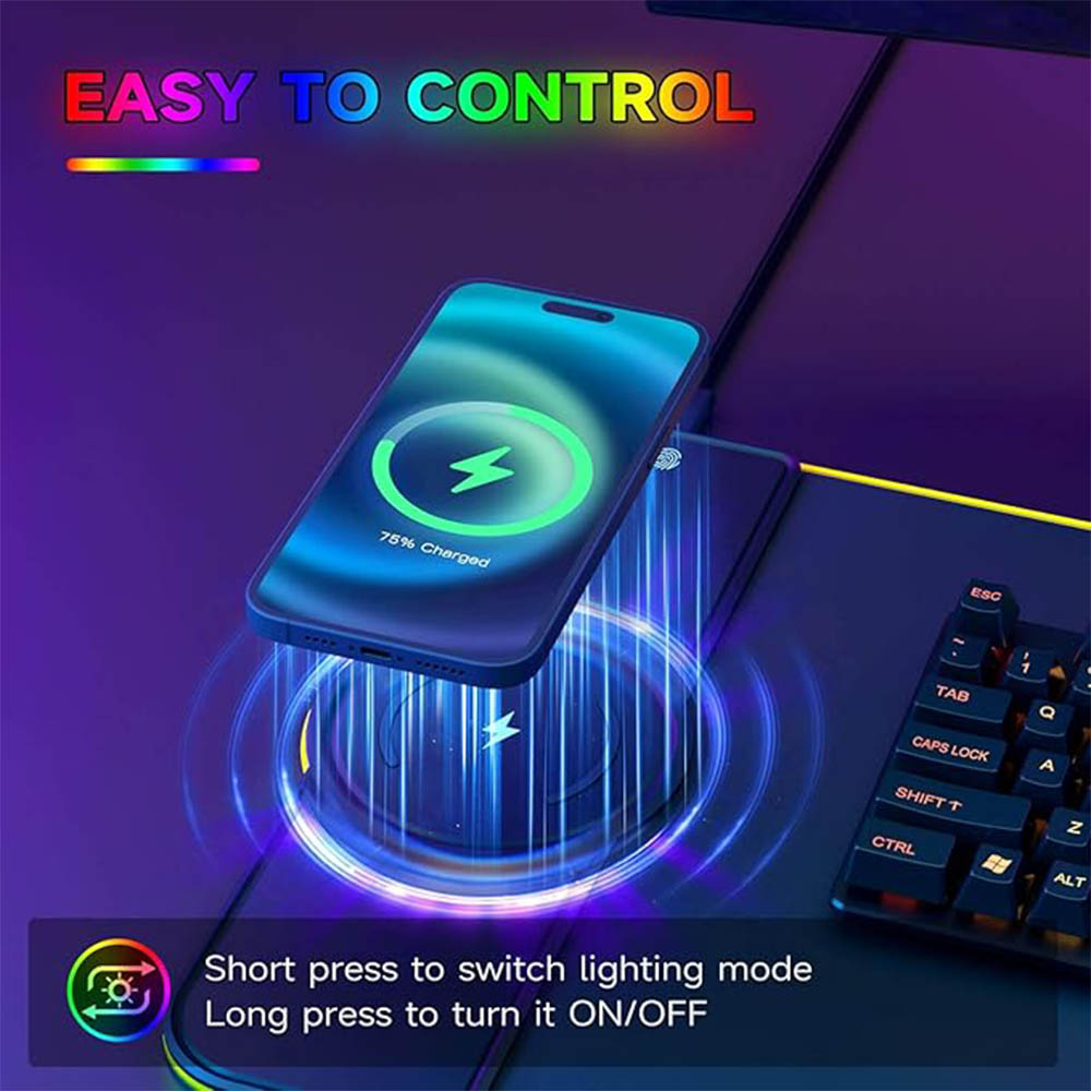 Tappetino per mouse RGB con ca - Mouse Charging Pad recensione e prezzo