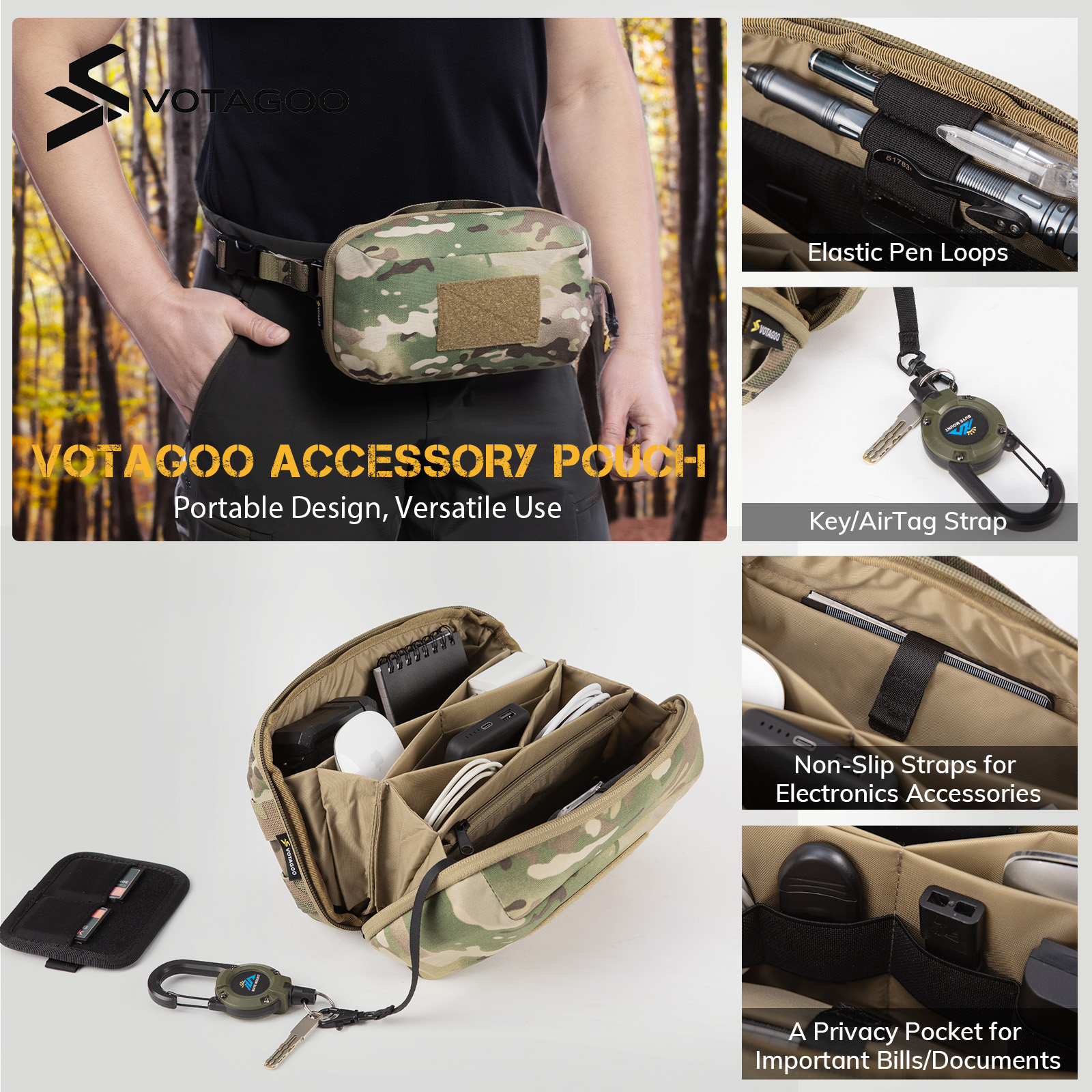 VOTAGOO Organizer Elettronico, - Tech Accessories Travel Organizer Pouch recensione e prezzo